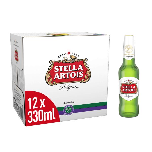 STELLA ARTOIS 12 BOTTLES BEER