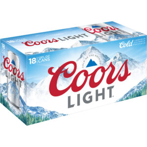 COORS LIGHT18 PACK BEER (CANS)