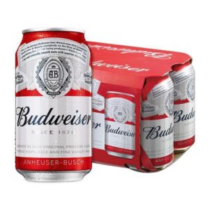 BUDWEISER 6 PACK BEER (CANS)